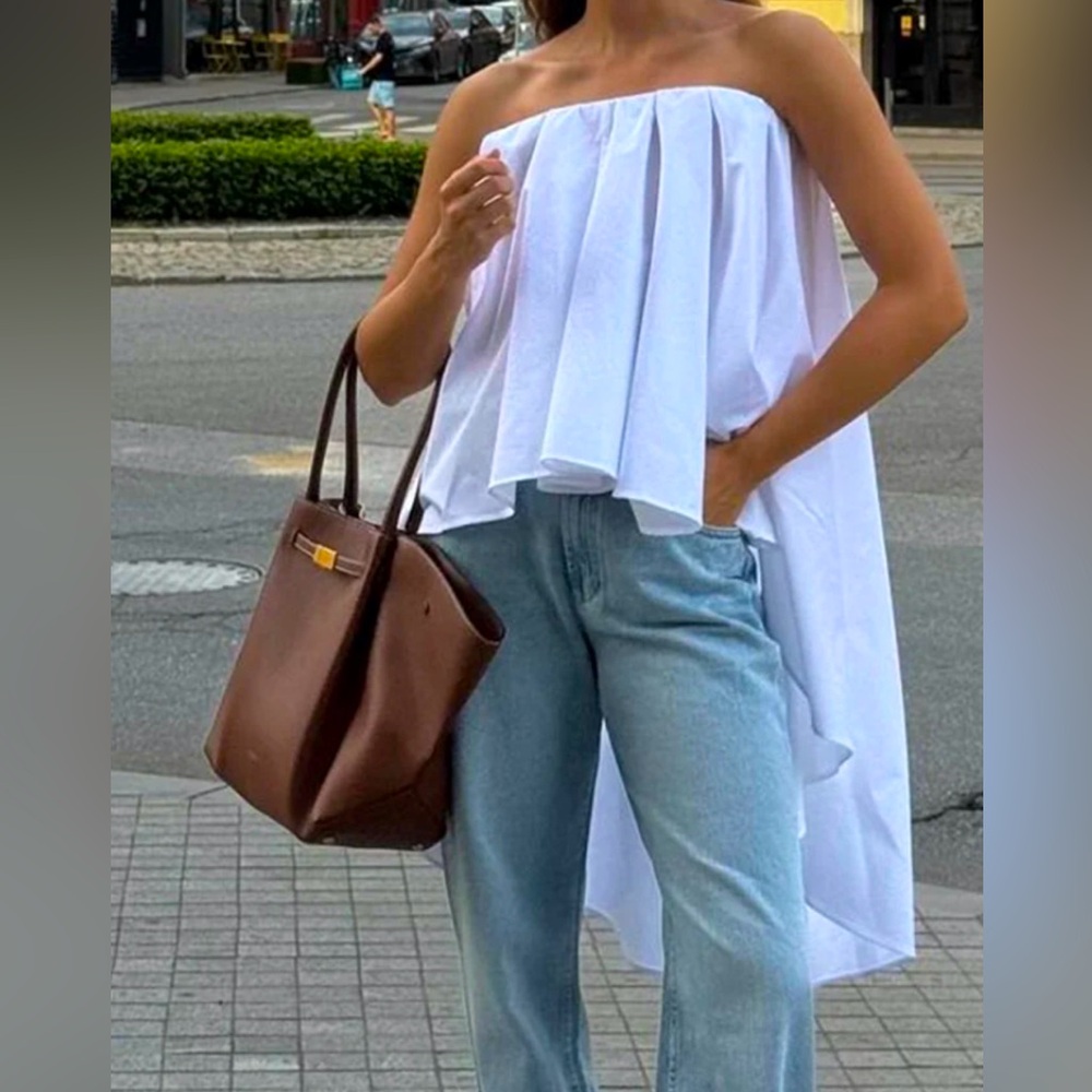 Bandeau Asymmetric Blouse